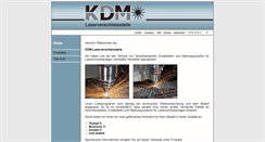 Desktop Screenshot of kdm-laserverschleissteile.de