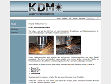 Tablet Screenshot of kdm-laserverschleissteile.de